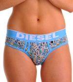 Diesel Oxim Blue Printed Cotton Stretch Oxi Brief